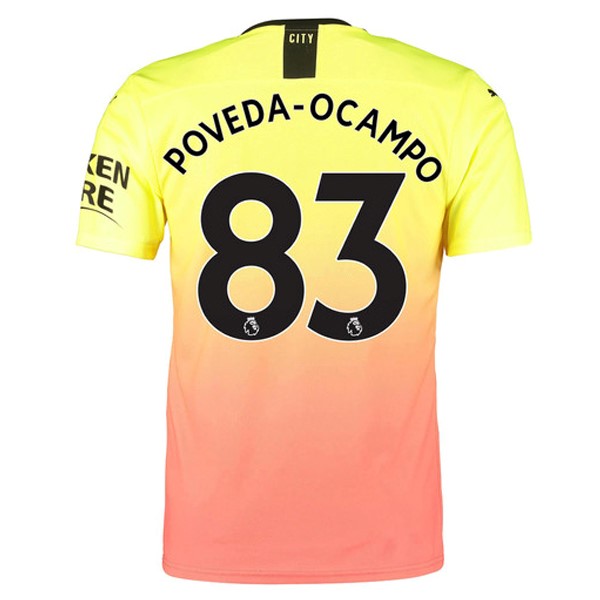 Camiseta Manchester City NO.83 Poveda Ocampo 3ª 2019 2020 Naranja